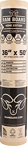 Ram Board Home Edition Heavy Duty 36 inch x 50 feet Painting Remodeling Construction Temporary Floor Protection (150 Sq. Ft.)