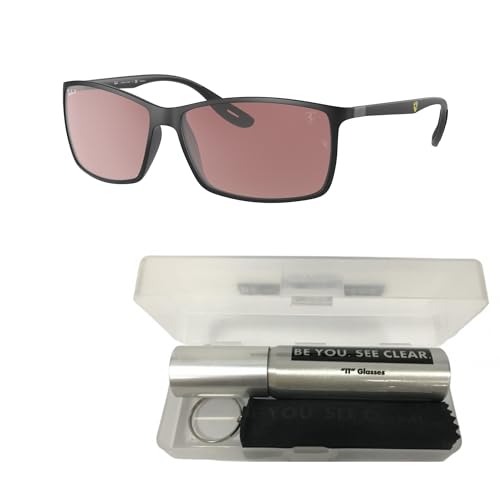 Ray-Ban RB4179M Sunglasses Bundle: RB 4179M F655H2 Matte Black Purple Mir Silver and Eyewear Cleaning Kit2
