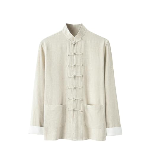 Costume Hanfu homme en coton léger, tenue style chinois idéale pour la méditation et le bien-être