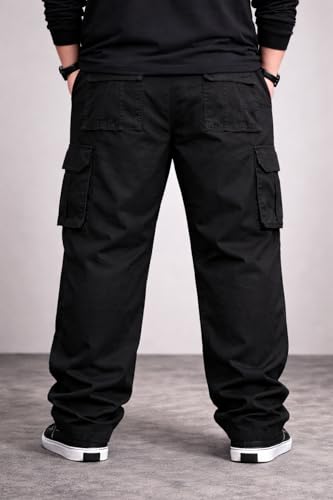 Image of INKKR Men Plus Size Cargo Pants || Plus Cargo Pants Cotton || 2XL-6XL