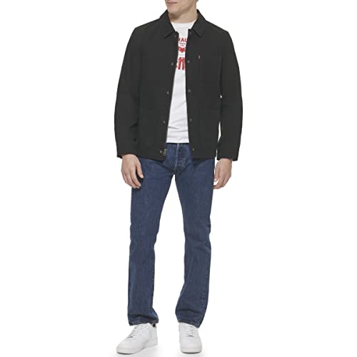 Levi's Men's Lightweight Cotton Shirt Jacket, Black4
