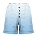 Zzalalana Girls Gradient Shorts Kids Beach Swim Trunks Summer Casual Button Athletic Shorts with Pockets 3-13 Years Light Blue