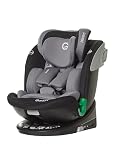 Giordani Jupiter Seggiolino Auto 40-150 cm I-Size, Base Girevole 360°Omologato R129/03, Connettori Isofix e Top Tether, Reclinabile, Riduttore Neonato e Regolazione Automatica, 0-12 Anni