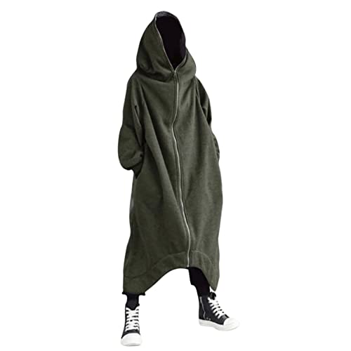 WUAI-Men Baggy Romper Zip Up One Piece Jumpsuit Pajamas Casual Loose Hooded Onesies Tracksuit Zip Up Overalls Playsuit