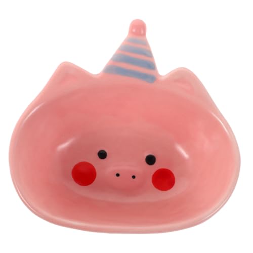 PRETYZOOM Small Sauce Bowl Piggy Design Versatile Condiment Dish for Pig Fans Ceramic Bowl