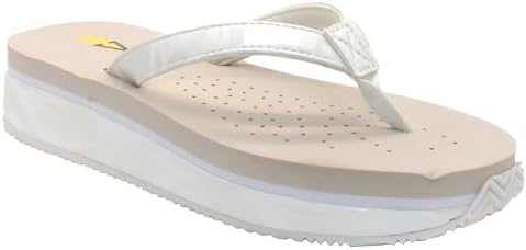 VOLATILE Women's Flat Sandal, White Camo, 9 | Image 1