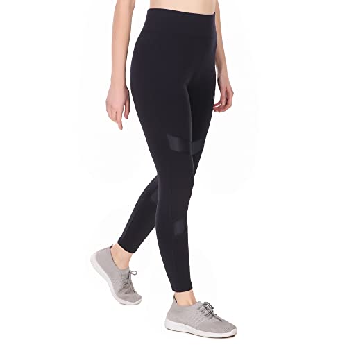 Image of Women's Jegging Multi Net Strip High Waisted 4 Way Stretchable Workout.
