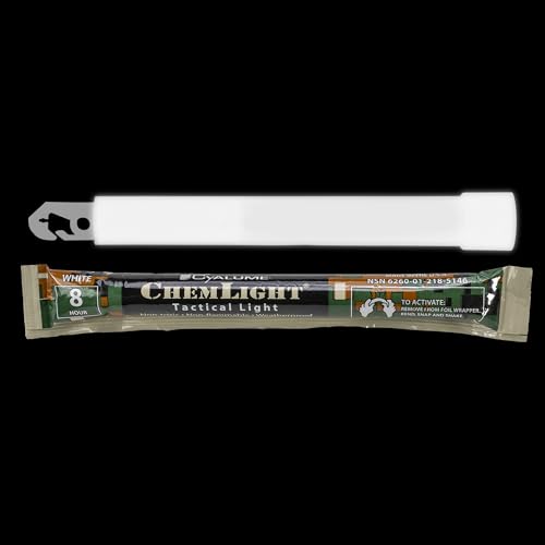 Cyalume 9-51460 Military Grade White Glow Sticks - Premium Bright 6 Inch Chemlight Emergency Glow Sticks thumb #1