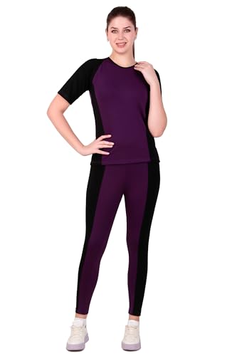 Image of Benzos Women's Body Fitted Gym Running Sports Track Suit | Regular Casual Fit | Track Suit for Girls & Women | Fabric - Polyester Blend