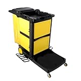 Reinigungswagen, Hotelreinigung Handwagen, Haushaltsreinigung Wagen, Mit Abnehmbarer Stofftasche Und...