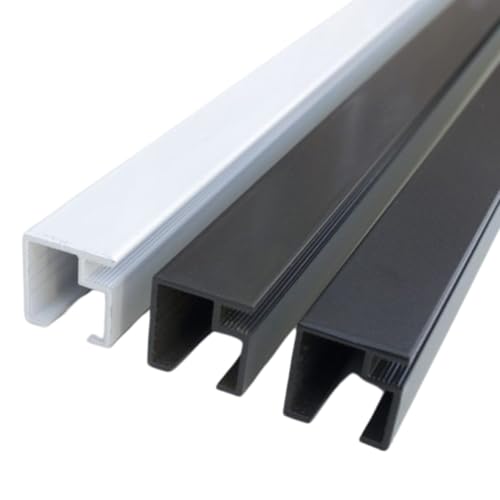 Mini Track Porch Screening System - 96-in DIY Screened in Porch Kit for Easy Patio Screen Enclosure Install - Black 10 Sticks 100 Screws 300-Ft Spline - Low-Profile Aluminium Screen Frame Kit