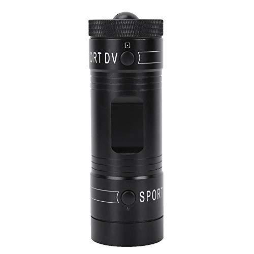 ANGGREK Camera Night Vision Function Action Camera 1080P 30FPS Flashlight Portable Aluminum Alloy Case Sports Action Camera with Microphone for Cycling Outdoor