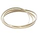 Musiclily 1650x7x1.5mm Plastic Binding Purfling Strip for Acoustic Classical Guitar, Ivory