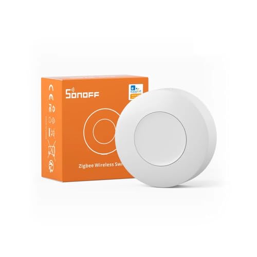 Image of Ledgebit SNZB‑01P Zigbee Wireless Smart Switch (Upgraded) | 3-Action Button for Smart Scenes & Alexa Routines | 5-Year Battery Life | Requires Zigbee Hub