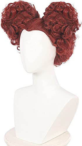 Red Hocus Pocus Winifred Sanderson Cosplay Wig Xcoser Red Curly Hairs For Women #TOP1