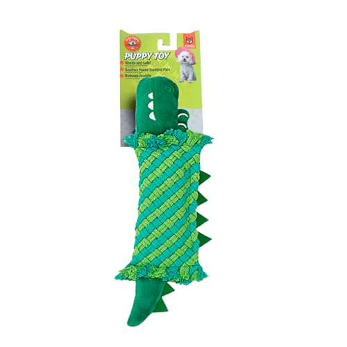 Brinquedo de Corda Pet Mordedor Resistente Crocodilo Lagosta com Apito para Cães Grandes Médio Peque