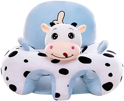 Rehomy Baby Floor Seat Learn to Sit Lounger Cover Cute Plush Baby Learning Sitting Chair Cover for Infants Toddler (Only Cover, No Filling)