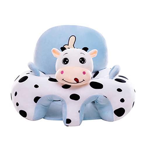 Image of Rehomy Baby Floor Seat Learn to Sit Lounger Cover Cute Plush Baby Learning Sitting Chair Cover for Infants Toddler (Only Cover, No Filling)