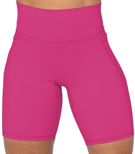 Image of Sunzel No Front Seam Biker Shorts for Women with Pockets, Yoga Workout Gym Bike Shorts with Tummy Control | 3, 5 Or 8-Inch Inseam, High Waisted, No Front Seam, Side Pockets, Buttery Soft, Compression Fit, Squat Proof, Tummy Control