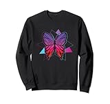 Photo Gallery retro 90s art insetto vaporwave animale bella farfalla felpa Photo Gallery retro 90s art insetto vaporwave animale bella farfalla felpa