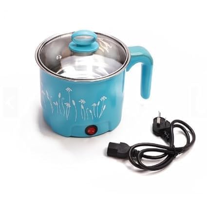 Electric Mini Cooking Pot with Glass Lid & Handle, Multi-Purpose Portable Electric Kettle for Boiling Noodles Soup Milk Tea Eggs, Compact Travel Hot Pot for Home Hostel Office Use Hotel Use (1pcs)-picture-10