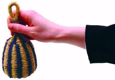 Woven Straw Caxixi Rattle (Assorted Colors)