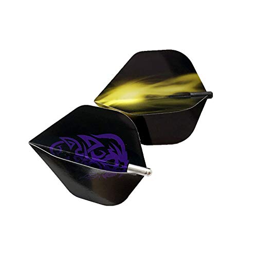 Pscco 14Pcs Dart Wing Corrector Long Life Standard Dart Flights Protector, Silver, Black, Purple, Red, Gold, Blue, Green, (2 Each) #TOP3