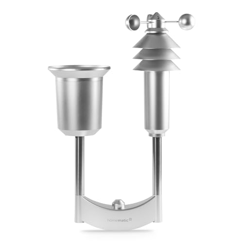 Homematic IP Smart Home Wettersensor – Plus, Zubehör für Smart Home mit App-Funktion, Wetterstation Funk steuert Verschiedene Funktionen, 152057A0