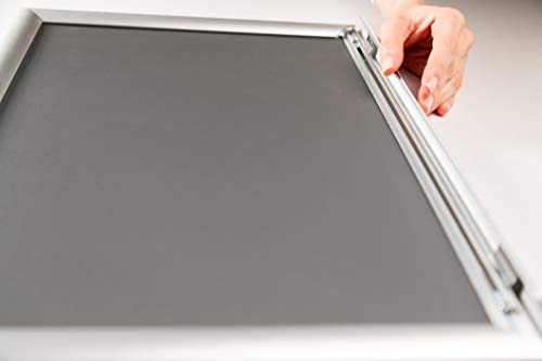 Bnv Aluminum Front Load Snap Poster/Picture Frame, Dark Blue, 16X20 Inches, 1'' Profile, Wall Mounting, Portrait And Landscape Mode, Easy Installation, Anti-Glare, Pvc Cover, Lightweight #TOP5