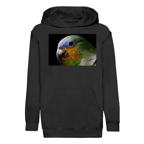 Sweat à capuche enfant perroquet multicolor contre le froid à la récré