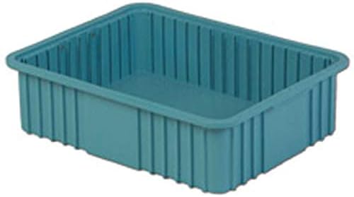 Miniatura 2 de LEWISBins Caja divisora, 22-38" x 17-38" x 6", azul claro, lote de 4