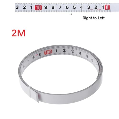 Regla métrica adhesiva 2M acero inoxidable miniatura 2