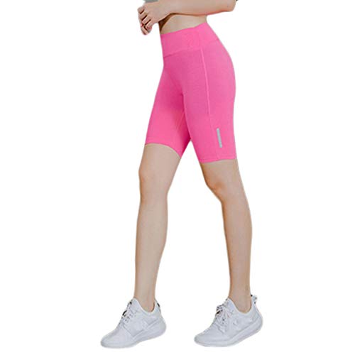 ZARLLE_Pantalones Leggins Deportivos Mujer, Yoga Fitness,Pantalones Yoga Mujer,Pantalones Cortos Mujer,Pantalones Mujer, Tira Reflectante Noche para Correr formación