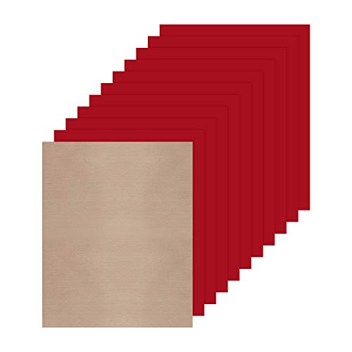 JANDJPACKAGING Red Heat Transfer Vinyl HTV for T-Shirts,10 Pack 12 JANDJPACKAGING Red Heat Transfer Vinyl HTV for T-Shirts,10 Pack 12