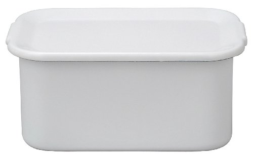 野田琺瑯 レクタングル深型LL ホワイトシリーズ 琺瑯蓋付 WFH-LL