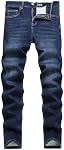 ABSECAI Mens Fleece Lined Pant Winter Warm Skinny Slim Fit Stretch Jeans