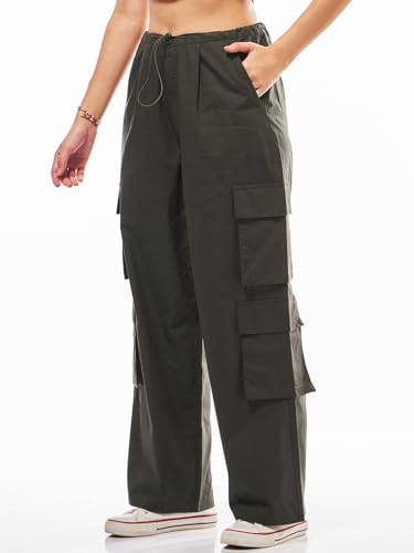 Image of Bewakoof Women's Loose Low Rise Cargo Pant