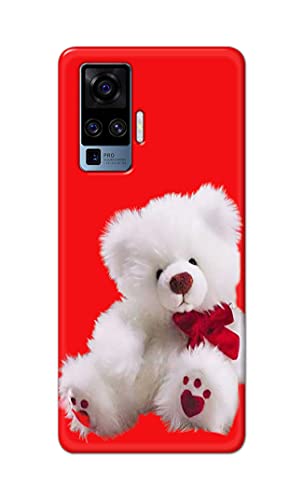Image of PRINTFIDAA Teddy Bear Love Romantic Valentines Day Dumbo Printed Designer Hard Back Case Cover for Vivo X50 Pro (6.56 inch) -(TI) MVN1001