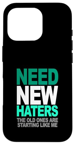 Light Teal Aqua New Haters Needed Teal Aqua�O���t�B�b�N �X�}�z�P�[�X iPhone 16 Pro �p