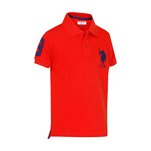 Image of U.S. Polo ASSN. Kids Polo T Shirt for Boys - 100% Cotton, Embroidered Logo, Short Sleeve, Boys Polo T Shirts
