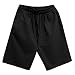 Produktbild Shorts Herren Sommer Leinen Solide Strand Breit Tunnelzug Gerade Kurz Hose