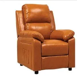 ABP Seats Manual Recliner | 1 Seater Sofa | Single Sofa Recliner | 1 Seater Chair Sofa | Finish Model -Color -Orange
