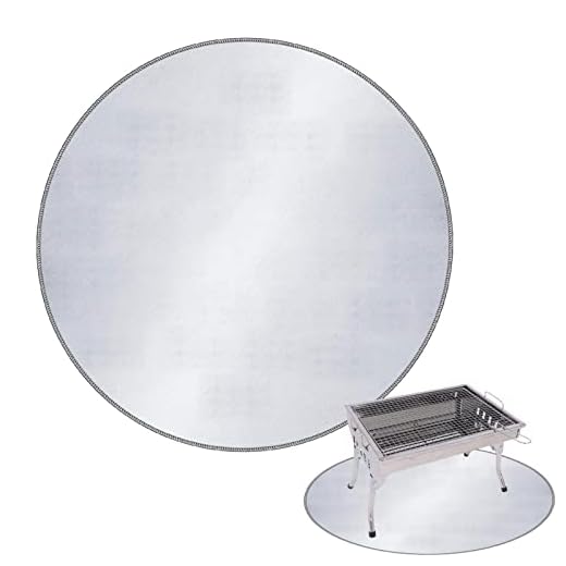 Sob o tapete da grelha,32in Portable Deck Mats for Grill - Almofada de proteção de pátio para centro de cozimento de grelha, queimadores de propano e churrasqueiras portáteis a carvão Xiaochen