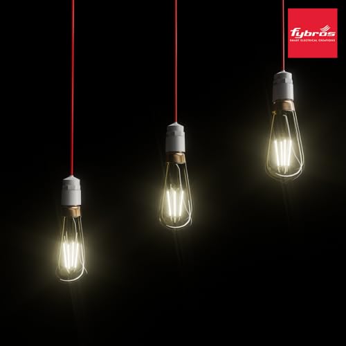 Fybros Extension Wire Holder, Wire Link Bulb Holder with 5 Meter Extension Wire Suitable For Home And Office Use, Made In India, Pack of 1