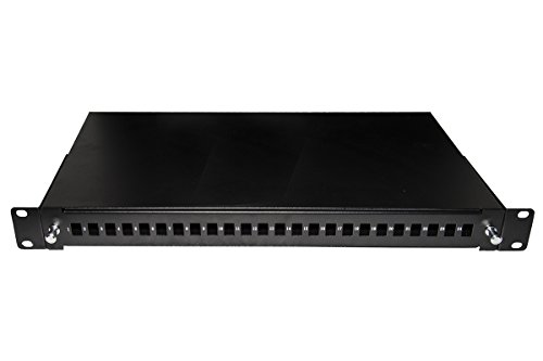 LINK Cassetto Fibra Ottica 24 Porte per Adattatori LC Duplex 1 unità per Installazione 19
