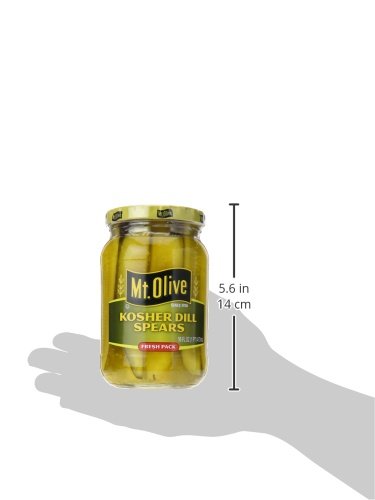 Mt. Olive Kosher Dill Spears Pickles, 16 Fl Oz Jar