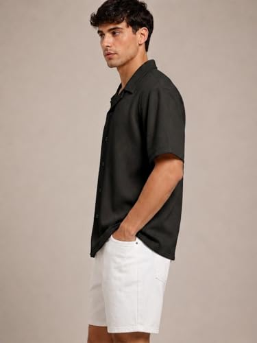 Image of Leriya Fashion Shirt for Man | Mens Casual Shirts | Shirt for Man| Shirts for Mens Stylish |Half Sleeve Button Down Textured Summer Wear (Available in Plus Sizes)