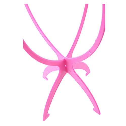 Suporte de peruca portátil com 3 peças, suporte dobrável para peruca, suporte de peruca durável, 35