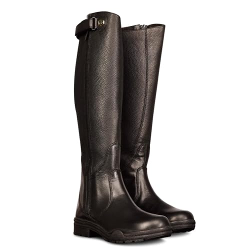 Image of Ovation Women's Moorland II Highrider Tall Riding Boot - Full-Grain Leather Waterproof Breathable Side-Zip Equestrian Boots