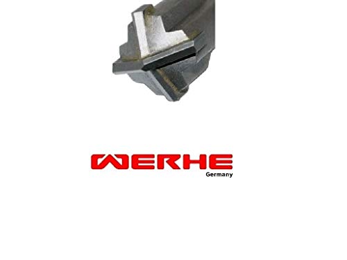 WERHE ® Professional 5 pcs. SDS Plus Concrete Drill 6 x 110 mm Hammer Stone Quadro X Quadruple Cutting Cross Cutter - Image 2